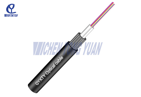 GYXTY Outdoor Aeria single mode fiber optic cable steel wires